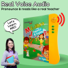 ZEENKIND Spanish & English Learning Audio Books for Kids, 23 Pages Bilingual Talking Musical Book - Image 2